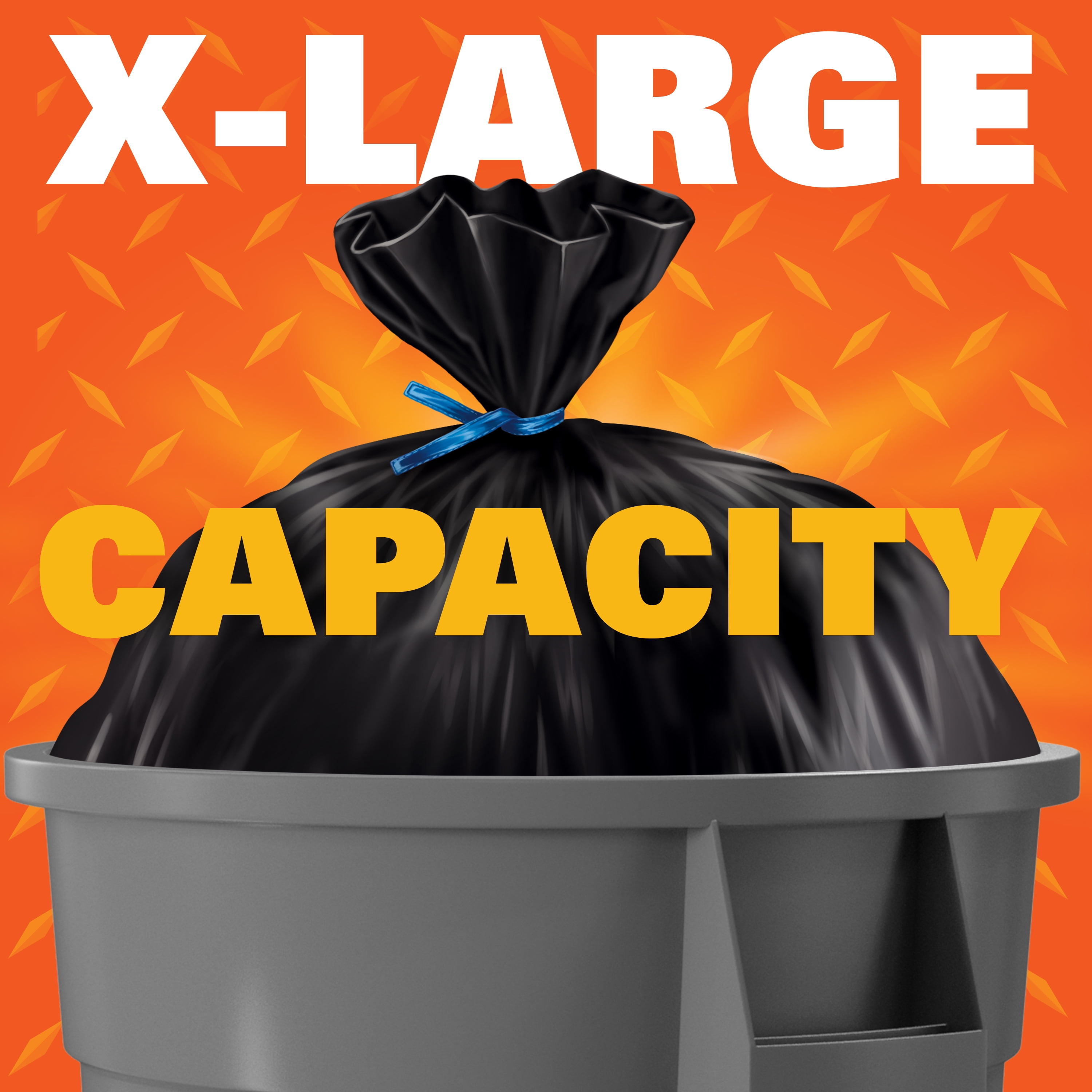 45 Gallon Trash Bags 3 MIL 25PCS Large Heavy Duty Garbage Rubbish Bags  Black