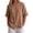 Khaki, variant on Women's Short Sleeve Cotton Linen Button Down Shirt Slanted Hem Relaxed Fit Breathable Casual Work Top