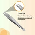 thumbnail image 2 of SuchATweeze Stainless Steel Slant Tweezer - Well Designed Protected Tip - Precision Plucker for Men and Women - Perfect for Ingrown and Facial hairs - 5.12� x 1.97� x 0.59�(Set of 4), 2 of 7
