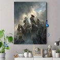 thumbnail image 4 of Fantasy Warrior Women Riding Horses Canvas Print Wall Art for Living Room Bedroom Dining Room Office Hotel Home Decor, 4 of 8