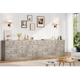 thumbnail image 6 of Luku Dresser for Bedroom,12 Drawer Dressers & Chests of Drawers, Wood Storage Drawer Dresser with Power Outlet, 61 Inch, 6 of 9