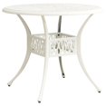thumbnail image 1 of vidaXL Garden Table White 90x90x74 cm Cast Aluminium, 1 of 4