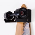 thumbnail image 5 of Vertical Longboard Deck Rack Black, Skateboard Holder Reusable, Wall Mount Hanger, Skateboard Wall Mount Hanger, Acrylic Material, Simple Design, Perfect for Storing Skateboards Safely, By Kingtowag, 5 of 9