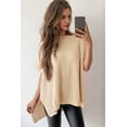 thumbnail image 4 of Womens Tops Casual Short Sleeve Sweater Loose Oversized Shirts Spring Tops for Women XL, 4 of 9