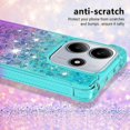 thumbnail image 4 of For Xiaomi Redmi Note 14 4G (163.25x76.55x8.16mm) TPU Case Gradient Quicksand Phone Back Cover - Pur, 4 of 5