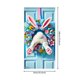 thumbnail image 3 of Decoraciones de Pascua, adornos de Pascua, regalos de Pascua, cortina de puerta de Pascua, decoración de conejos y huevos de Pascua, cubierta de puerta de festival, cubierta de puerta de fibra de poli, 3 of 6