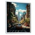 thumbnail image 2 of Designart "New York Street composition" Cityscapes Floater Framed Wall Art Print, 2 of 7
