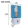 thumbnail image 4 of Yayeee LED Plug in Night Light for The Home with Auto Dusk to Dawn Light Sensors, 2 Pack, Ice Cream Cat, 4 of 6