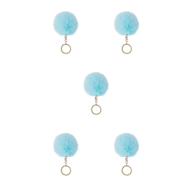 Injueey Fuzzy Ball Llavero Flexible Cómodo Encantador Llaveros Adorable Práctico Llaveros Mujeres para niños Adultos Ancianos Estudiantes Verde claro Type2 NO2 Injueey CBP349878