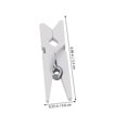 thumbnail image 5 of Mini White Clips for Decoration Hold Memo Photo Note Card 300PCS Small Size, 5 of 5