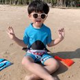 thumbnail image 2 of URMAGIC 1-5T Toddler Baby Boys Short Sleeve Rash Guard Trunks Two Pieces Swimsuits Cartoon Swimwear, 2 of 11