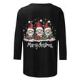 thumbnail image 4 of Mifsaly Plus Size Christmas Sweatshirt for Women Long Sleeve Xmas Tree Print Shirts Crewneck Loose Casual T-Shirt Funny Tops Pullover Festival Party Blouse 2025 Gifts, 4 of 5