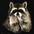 thumbnail image 2 of CafePress - Cute Humorous Watercolor Raccoon Blowing A Kiss Ma - Maternity Dark T-Shirt, 2 of 3