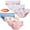 6PCS/B+D, variant on 6Pcs Girls' Pure Cotton Brief Underwear for Little Girls 2-12 Years - Mermaid, Stripes, Rainbow