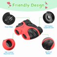 thumbnail image 2 of Binocular para niños, compacto, de alta resolución, a prueba de golpes, regalo para niños pequeños, para observar aves, actividades al aire libre oso de fresa  Electrónica, 2 of 5