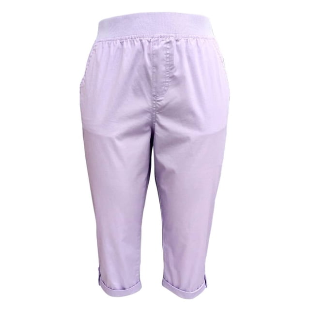 Capri George Talla 30 Liso con Bolsillos Lila