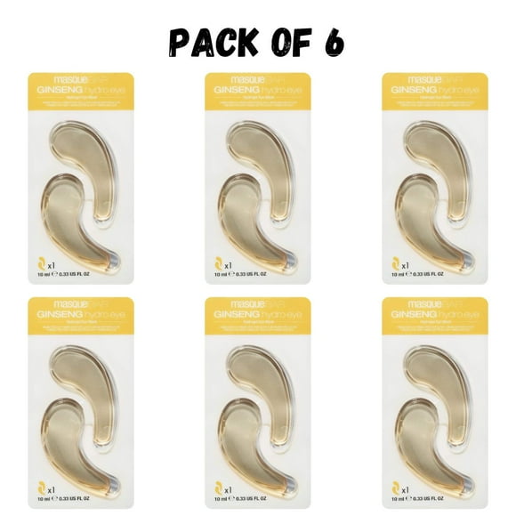 Masque Bar Patchs pour les Yeux au Ginseng Hydro Gel, 6 Paires