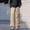 Khaki, variant on Blmnix Cargo Men Pants Travel Pants Low Waisted Carpenter Pants Baggy Pant Yellow Long Straight-Leg Mens Pants Casual,L
