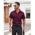 thumbnail image 4 of COOFANDY Men's Button Up Shirts Short Sleeve Untucked Shirt Summer Shirts for Men Casual Dress Shirts, 4 of 6