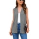 thumbnail image 1 of Chaleco tipo suéter Veryoung 2025 para mujer, frente abierto, gris oscuro, talla XL, 1 of 5