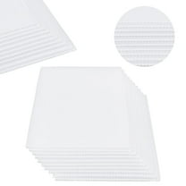 10Pcs Corrugated Plastic Sheets 3mm Thick Plastic Board Moldable Plastic Sheets ABS Plastic Hollow Board for Architectural Models Sand Table Building Model Supplies 5.9x9.8 Inch White