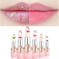 thumbnail image 3 of 6PCS/SET Moisturizer Long-lasting Jelly Flower Lipstick Makeup Temperature Changed Colorful Lip Blam Pink Transparent for w K7V0, 3 of 4