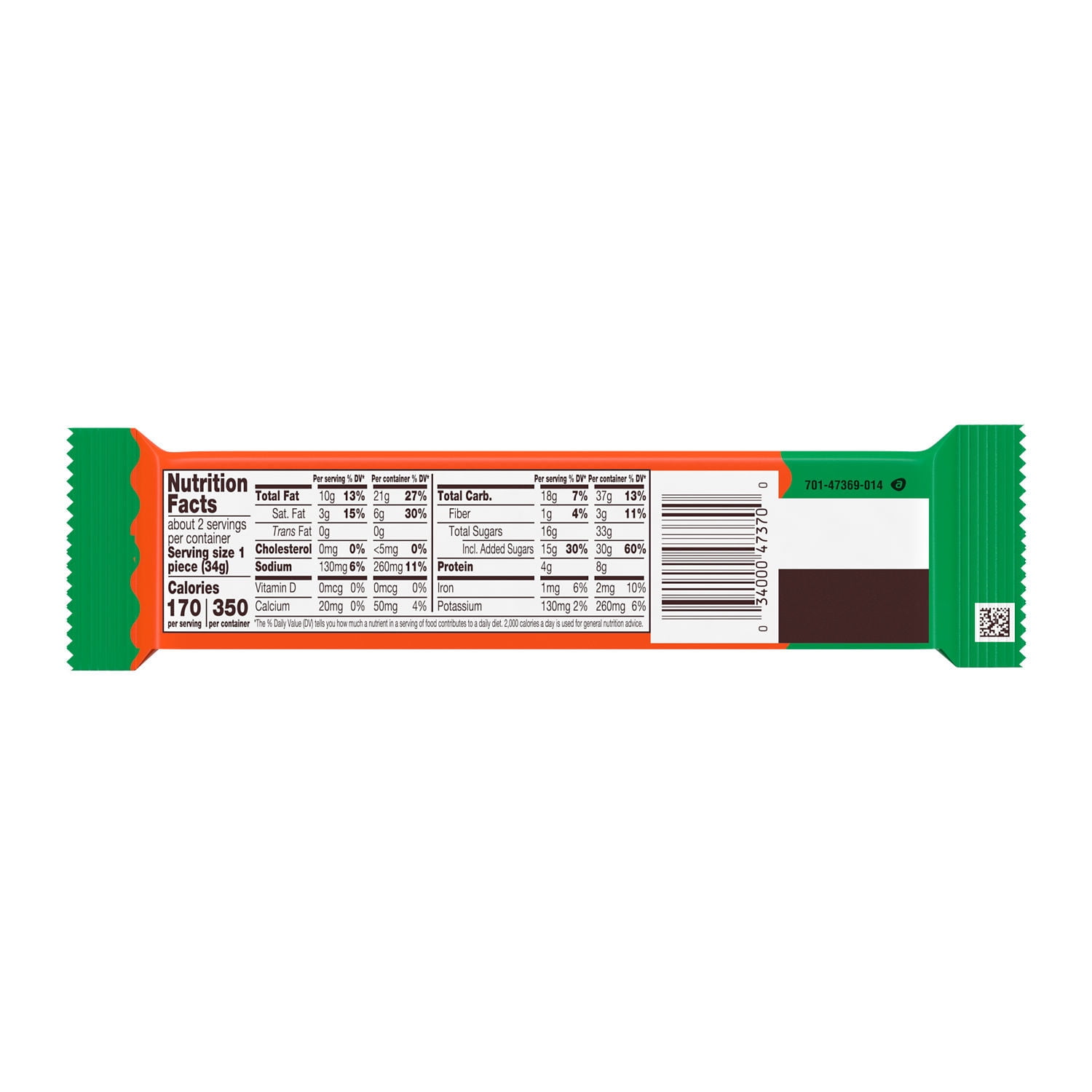 Reese's Milk Chocolate King Size Peanut Butter Trees Christmas Candy, Pack 2.4 oz