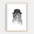 thumbnail image 2 of Welcome to the jungle - Illustration Tiger Black and White Animal Sketch Portrait Whimsical Unframed Wall Art Print 8 x 12 inches, 2 of 60