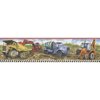 Blue Mountain Wallcoverings Just for Kids Construction Scene Self Stick Wallpaper Border