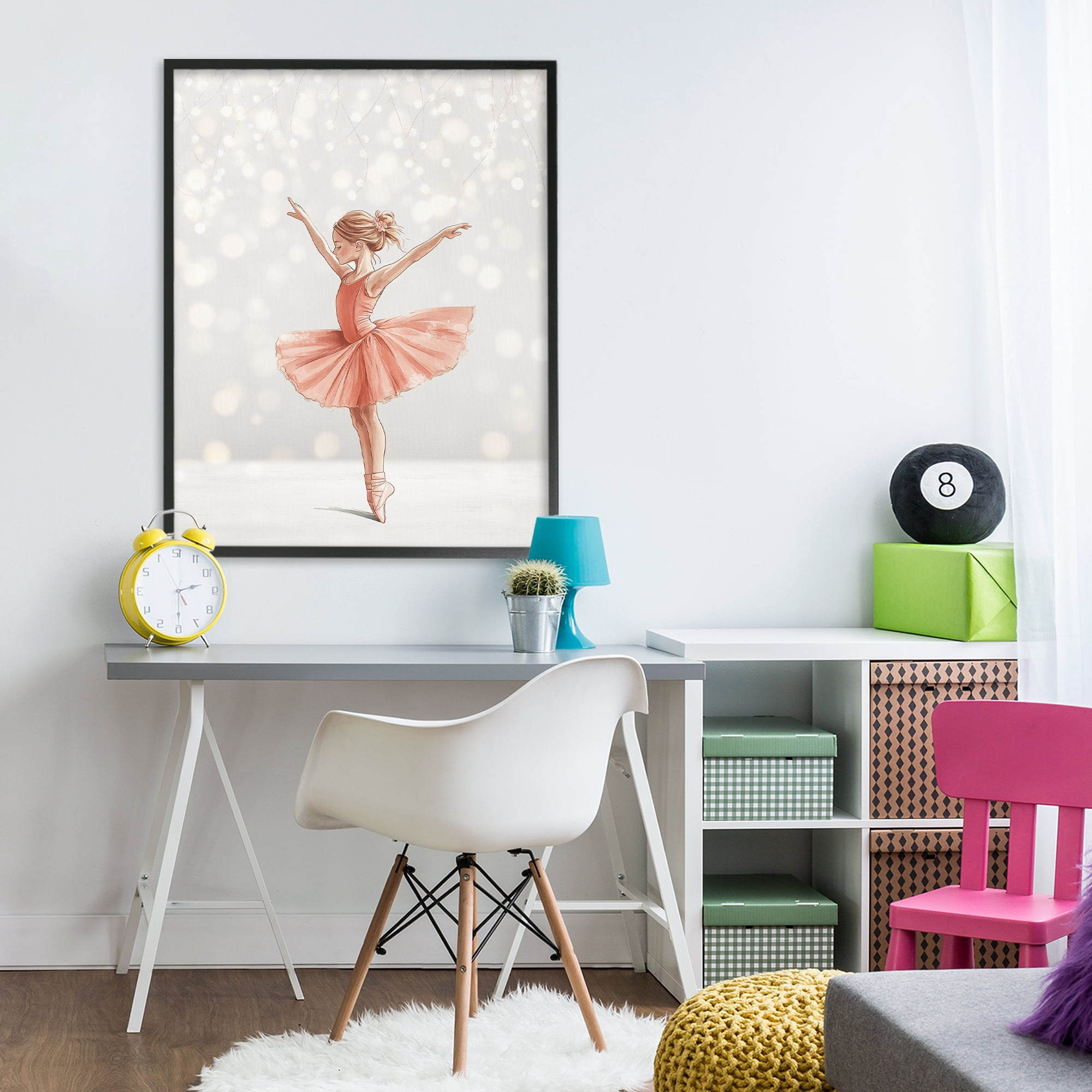 Stupell Industries Dancer In The Light Black Framed Giclee Art, design by Christine Simpson Art