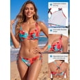 thumbnail image 2 of RELLECIGA Women's 3/4 Molded Cup Push Up Underwire Bikini Top, 2 of 7