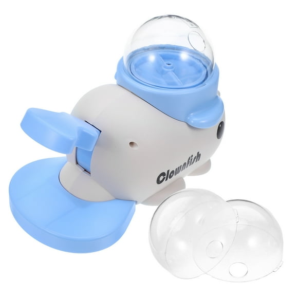 OUNONA button dog food dispenser Whale Shaped ABS Automatic Feeding For Pets 1Pcs