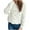 White, variant on Cardigans for Women Trendy Women's Casual Long Sleeve Patchwork Knit Sweater Cardigan