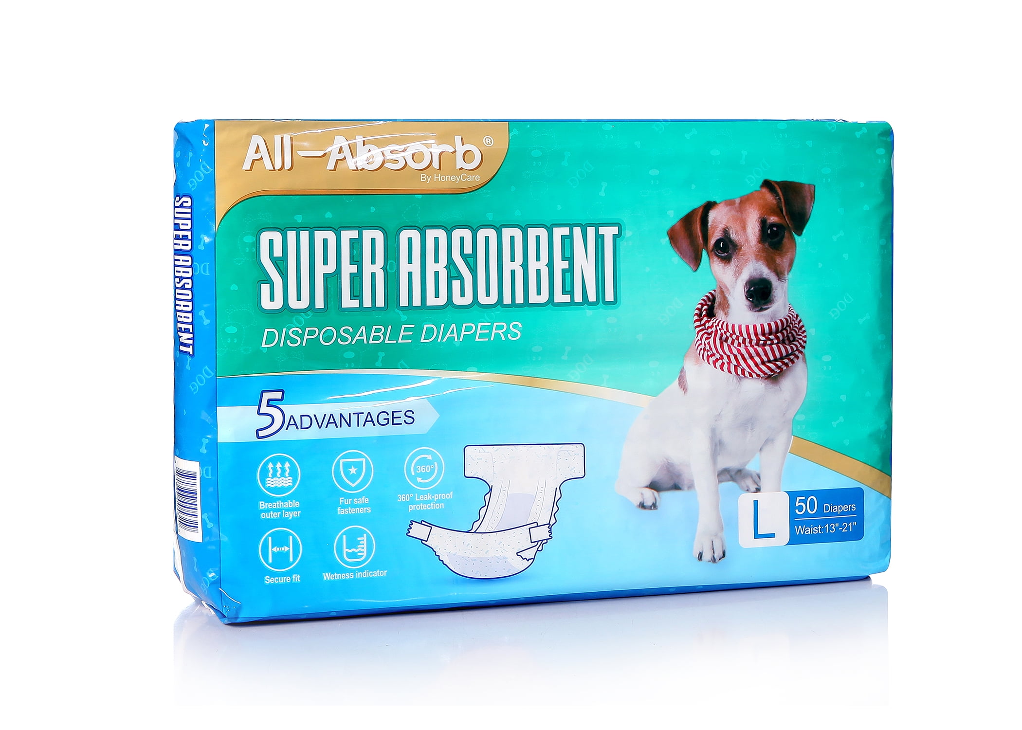 Disposable Dog Diaper Female, Large, 50 ct