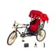 thumbnail image 2 of Mini Simulación Rickshaw Modelo 1:12 con Simulación Neumáticos Aleación Collection con Simulación Toldo Modelo Coche Exquisita Exhibición Dorado CUTICAT Correr carrito, 2 of 8