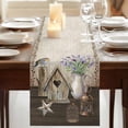 thumbnail image 3 of Table Runners 90 Inches Long Dress Scarves, Vintage Flowers Farmhouse Coffee/Dining/Kitchen Table Runner for Living Room, Birds Retro Art Elegant Farmhouse 13x90 Inch, 3 of 9
