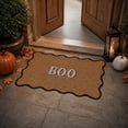 thumbnail image 4 of Gunhay Natural/Multicolor Scallop Boo Outdoor Coir Doormat, 30"x48", 4 of 7
