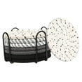 thumbnail image 2 of 8 posavasos absorbentes BLESIY juego de posavasos tejidos resistentes al calor decoración del Tema negro, 2 of 8