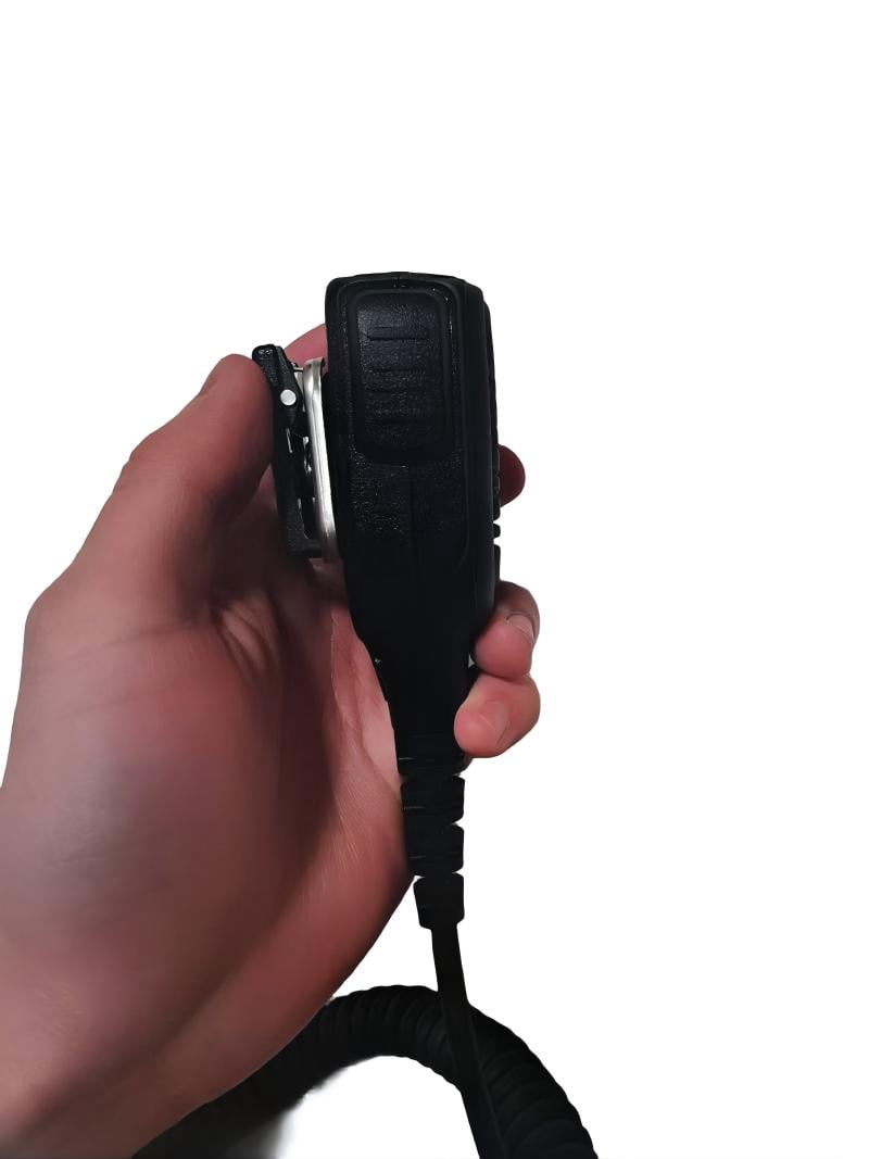 Motorola PMMN4066 PMMN4066A Remote Speaker Microphone for Motorola R7 Walkie Talkie With Emergency Button and Headphone Jack