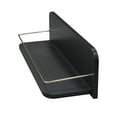 thumbnail image 2 of Better Homes & Gardens 23 inch Black  Shelf with Gold Metal Rail, 2 of 5