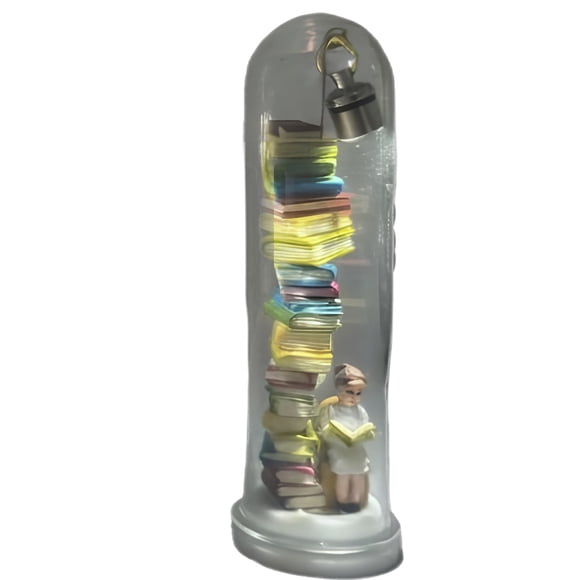 Bewildely Mini lámpara de estantería Reader Night, decoración multifuncional creativa, regalo ideal para amantes de los libros. Decoración del hogar Estilo B