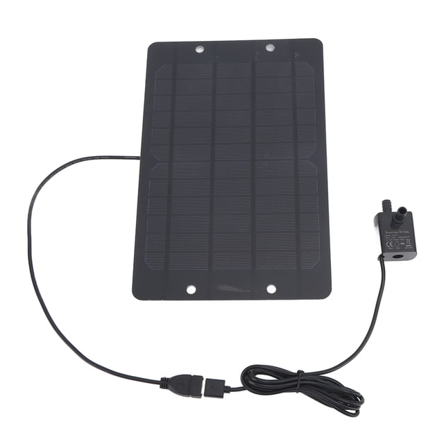Juego De Bomba De Fuente Solar, Bomba De Fuente Con Energía Solar USB Altamente Eficiente Ajustable Para Patio Trasero