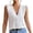 White, variant on Womens Tank Tops Sleeveless Layers V Neck Shirts Casual Summer Vest Chiffon Blouses Clothes