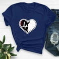 thumbnail image 2 of Hyknon Plus Size Tops for Women Fashion Crewneck Short Sleeve Loose Solid Color Pullover Going out Tops Spring Summer Valentine's Day Love Heart Printed Shirts, 2 of 5