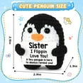 thumbnail image 2 of Handmade Crochet Penguin Birthday Gift for Sister, Funny Sister Gifts for Birthday Mothers Day Christmas Cute Decor, Sister Birthday Gifts Ideas Penguin Easter Gifts, 2 of 6