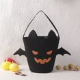 thumbnail image 3 of Trick or Treat Bags Bat Candy Bucket Reusable Canvas Bag Party Gifts for Kids Bucket Large, 3 of 11
