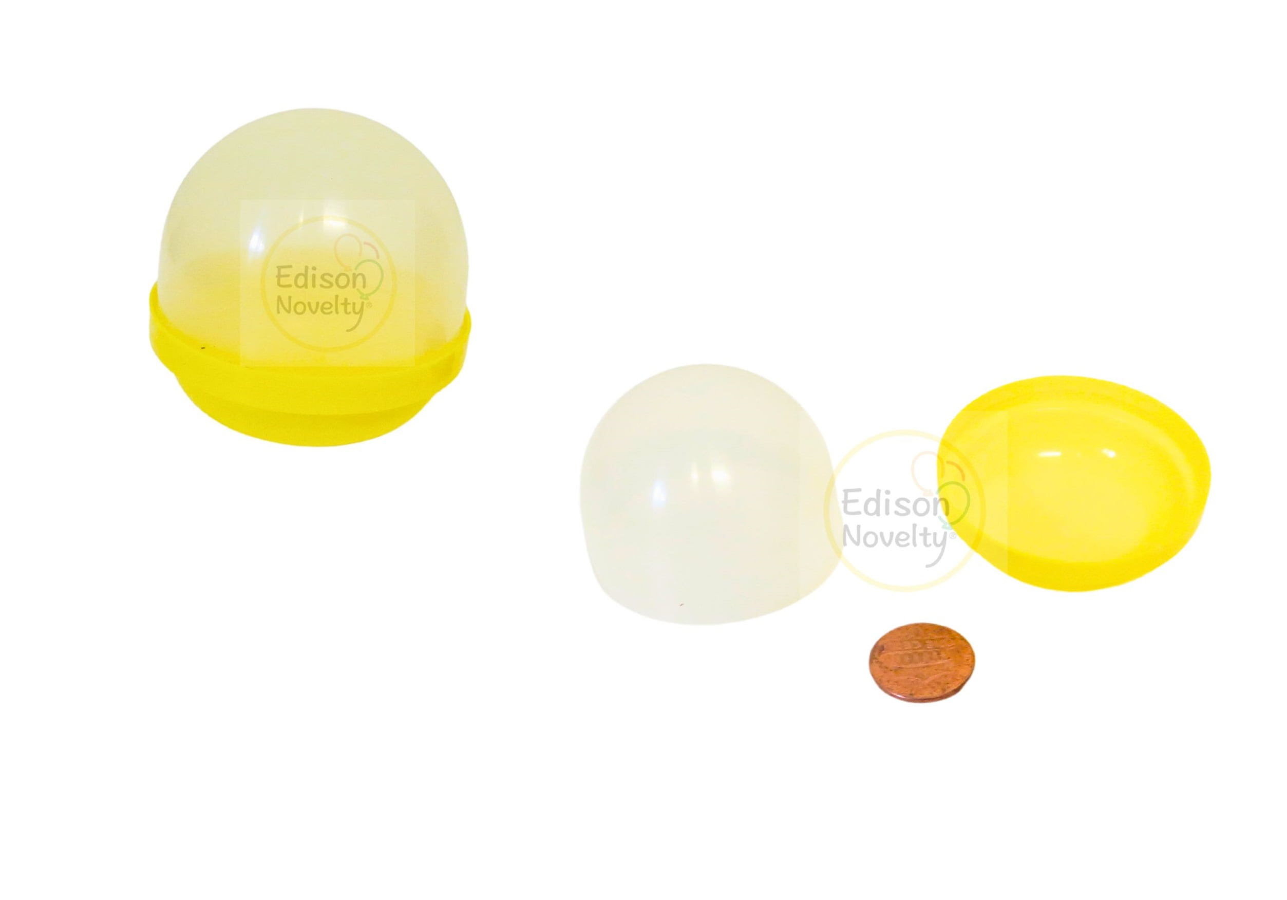 250 Count 2" Plastic Vending Capsules (YELLOW)