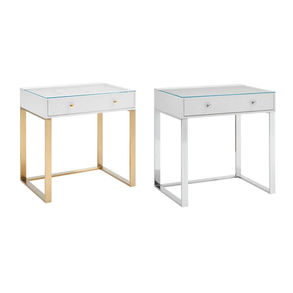 Impressions Vanity Hello Kitty SlayStation Vanity Table for Bedroom, Makeup Accessories (Silver)