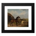thumbnail image 2 of Jacques-Laurent Agasse 17x15 Black Modern Framed Museum Art Print Titled - Bay Ascham, a Stallion, Led Through a Gate to a Mare, 2 of 5