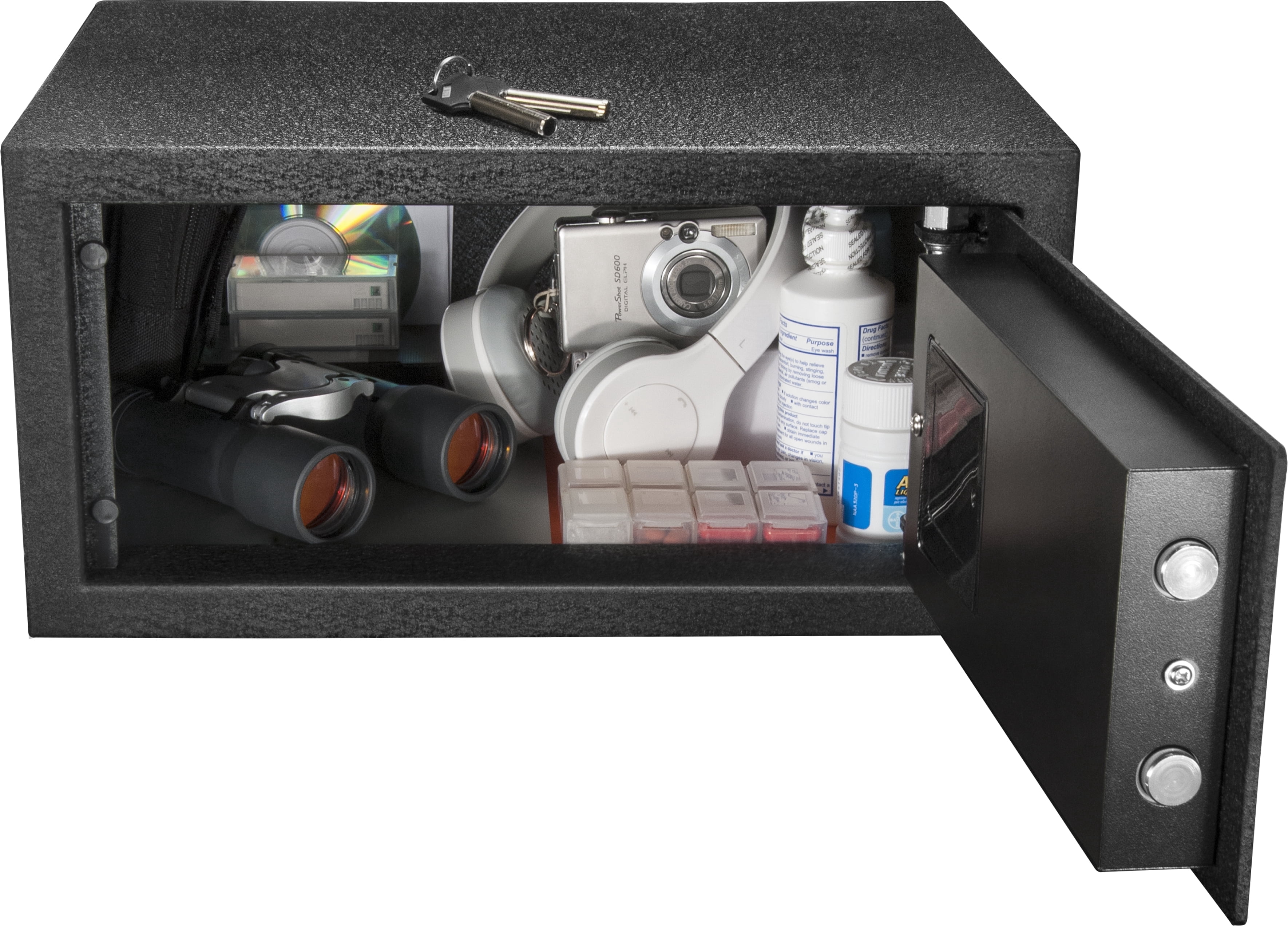 0.46 Cubic Ft Biometric Keypad Security Safe
